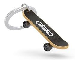 Sleutelhanger Metalmorphose Skateboard, skateboard