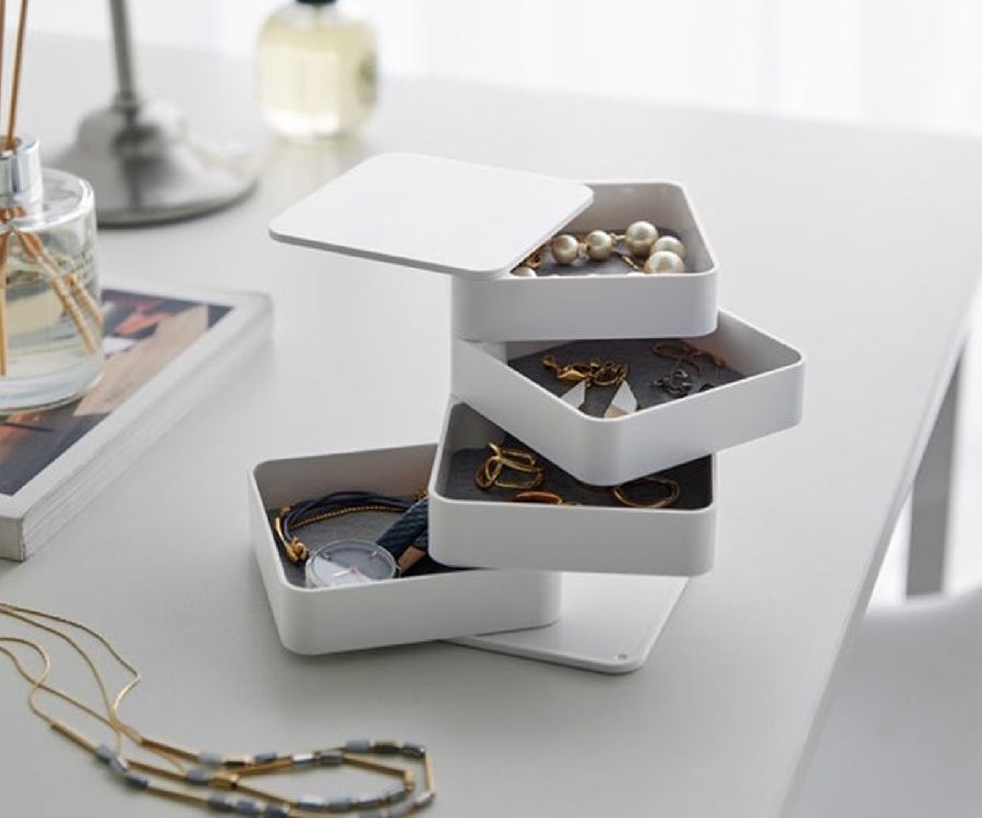Juwelenhouder Yamazaki 4 Tiered Acc Box Square | Tower