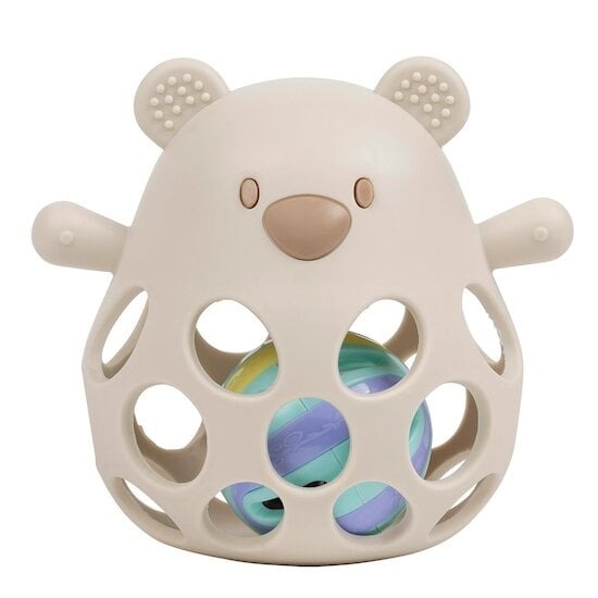 Rammelaar Nattou Bear rattle + ball | Silicon