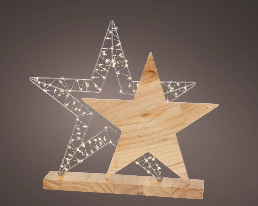 Verlichting Decoris, sterren, L 4 x B 43.6 x H 37.5 cm