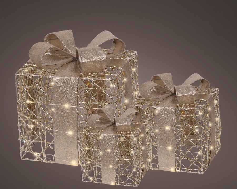 Verlichting Lumineo, 3-delig, cadeaudozen, L 25 x B 25 x H 30 cm