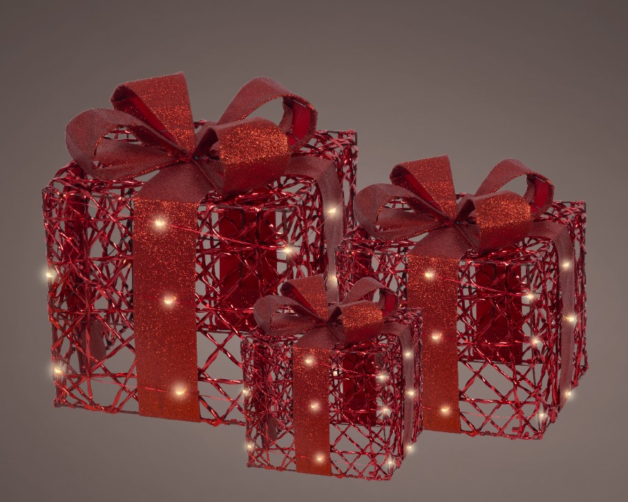 Verlichting Lumineo, 3-delig, cadeaudozen, L 25 x B 25 x H 30 cm