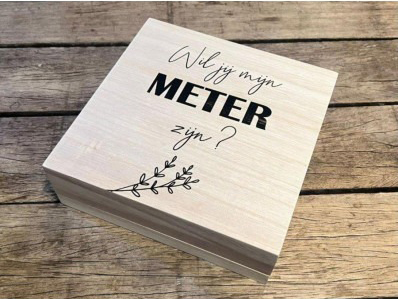 Herinneringsdoos Wil Je Mijn Meter Zijn?