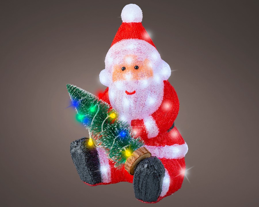 Verlichting Lumineo, kerstman, L 31 x B 33 x H 49.5 cm