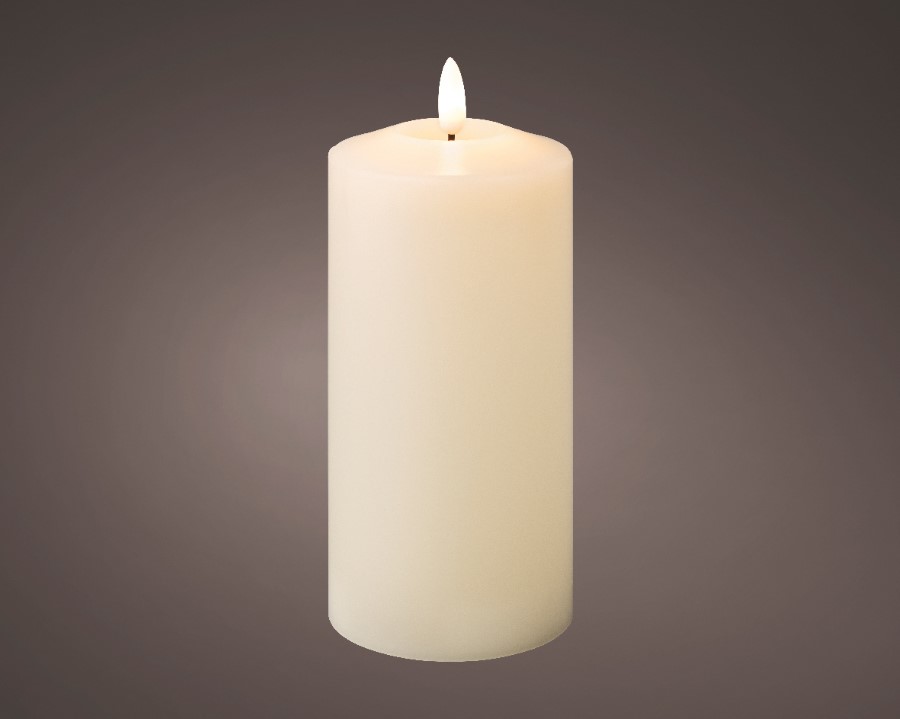 Verlichting Lumineo, kaars, D 7.5 x H 17.5 cm