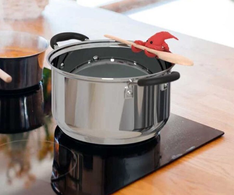 LEPELHOUDER Larry Lobster Steam Release & Spoon Holder, rood, kreeft, 17x7x18.5, 1 stuk(s), keukengerei