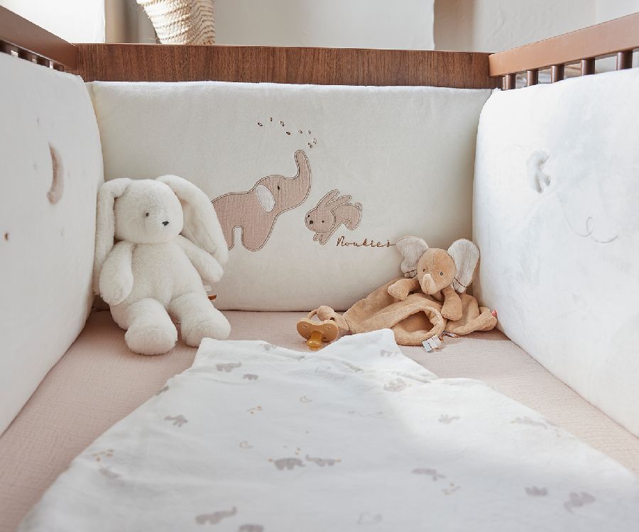 Tochtkussen Noukies, geschikt voor babybed 60x120/babybed 70x140 | Bali, Moka & Snow