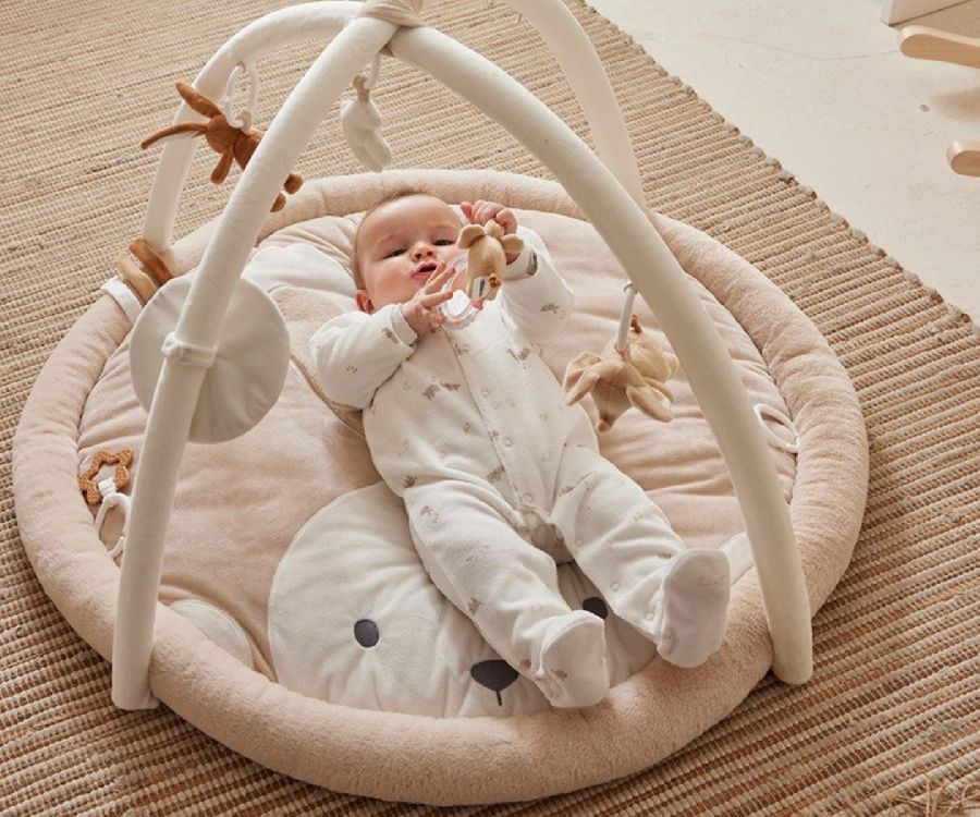 Speeltapijt met speelboog Noukies Snow | Bali, Moka & Snow