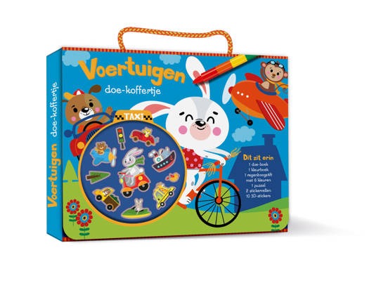 Knutselmateriaal IMAGE BOOKS Doe-Koffertje - Voertuigen