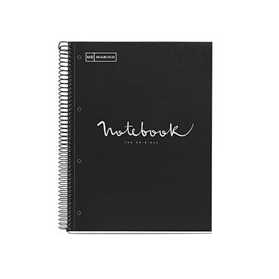 SCHRIFT A4, NB1, geruit, 80blz, black,  zwart, spiraal, 1st