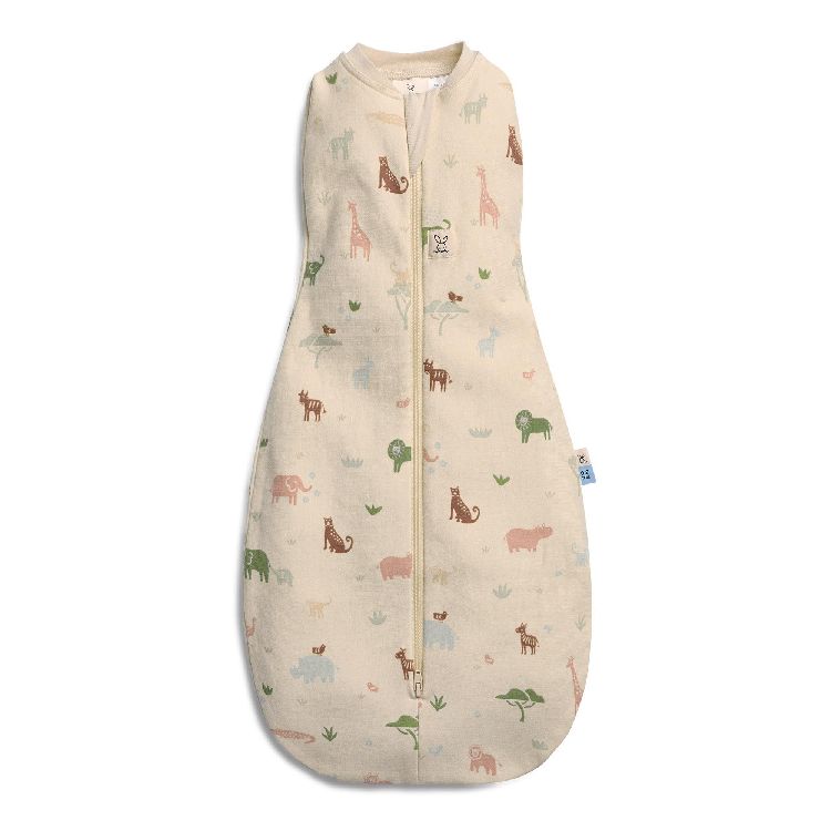Slaapzak ergoPouch Cocoon Swaddle Bag, 3/6 maanden, 0.2 TOG | Safari Collection