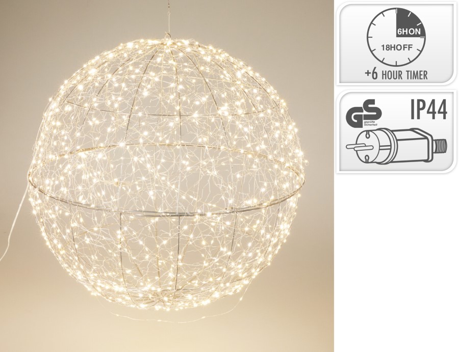 Verlichting bal, D 58 x H 58 cm