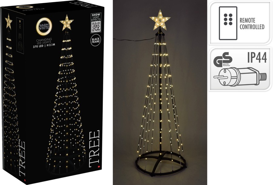 Verlichting kerstboom, D 70 x H 210 cm