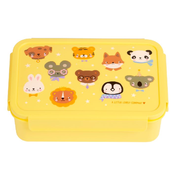 Brooddoos A Little Lovely Company Bento Lunch Box | Animal Friends