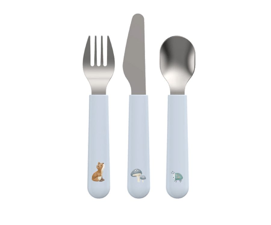 Bestek Little Dutch Kinderbestek Mio 3delig, lepel/vork/mes | Forest Friends