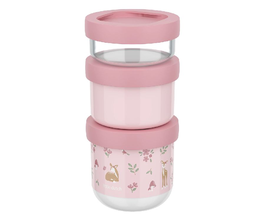 Snackdoos Little Dutch Snackbox Stack Mio 3-delig | Fairy Garden