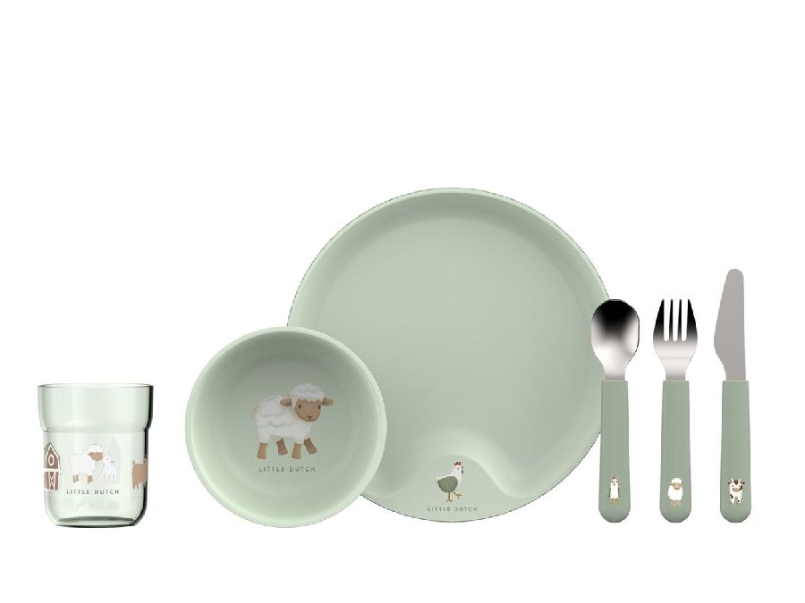 Eetset Little Dutch Set Kinderservies Mio 6delig | Little Farm