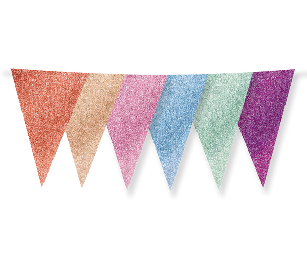 Feestartikelen PD Party Glitter Flags