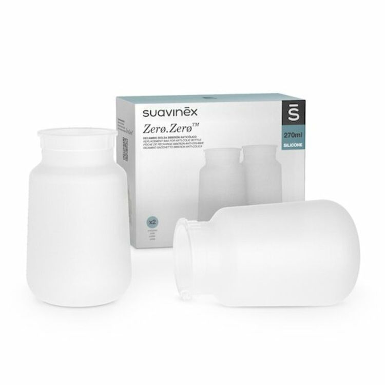 Anti-koliek zakje Reserve zakjes transparant geschikt voor breedhalsfles Suavinex Zero.Zero ref. 508954/ref. 508955 270 ml stuk(s)