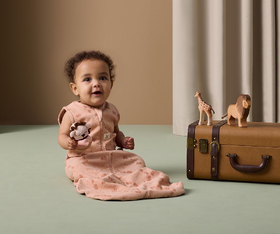 Slaapzak ergoPouch Cocoon Swaddle Bag, 3/6 maanden, 1.0 TOG | Safari Collection