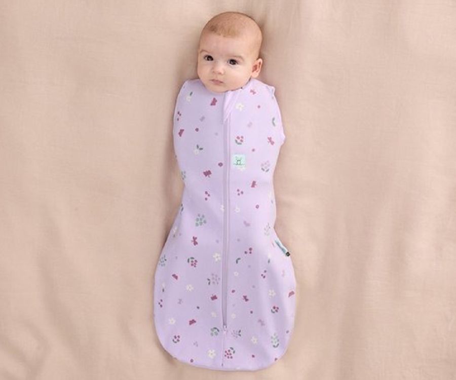 Slaapzak ergoPouch Cocoon Swaddle Bag, 3/6 maanden, 1.0 TOG | Butterfly Garden Collection