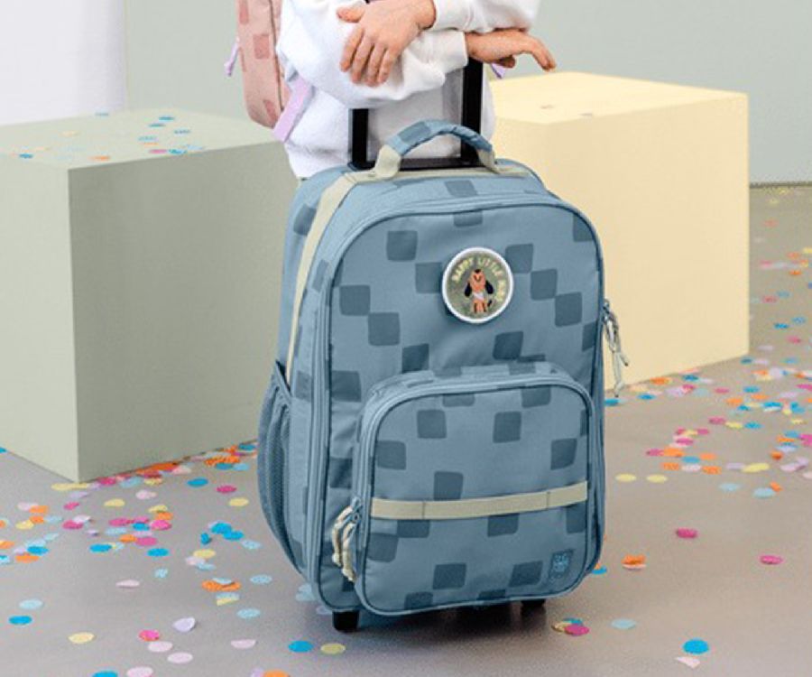 Trolley Laessig, reiskoffer | Pattern Party blue