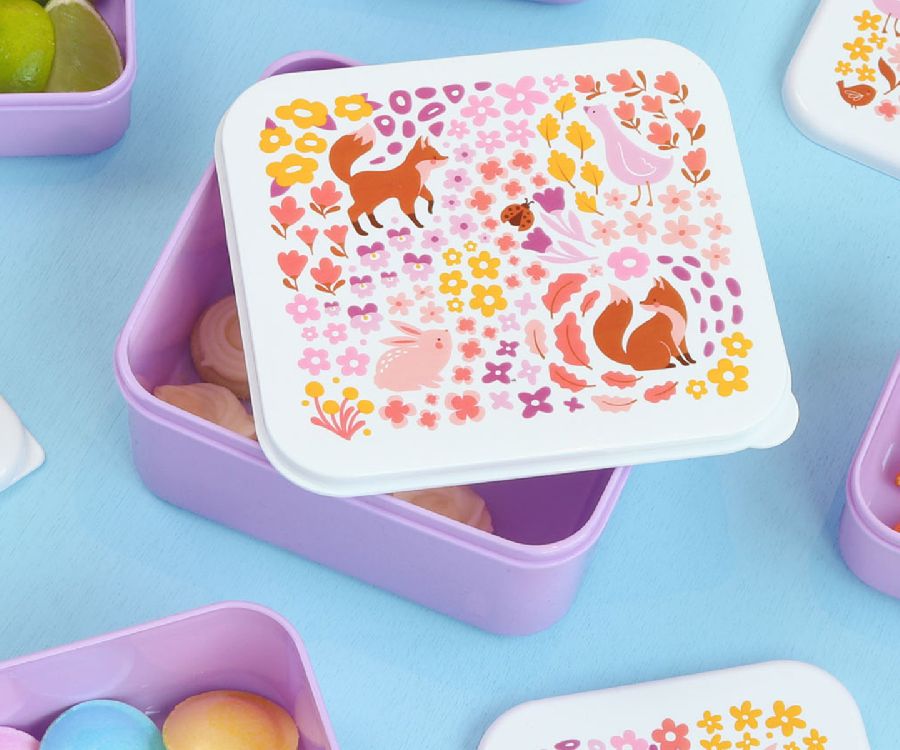 Snackdoos A Little Lovely Company Lunch & Snack Box, 4 stuk(s) | Flower Garden