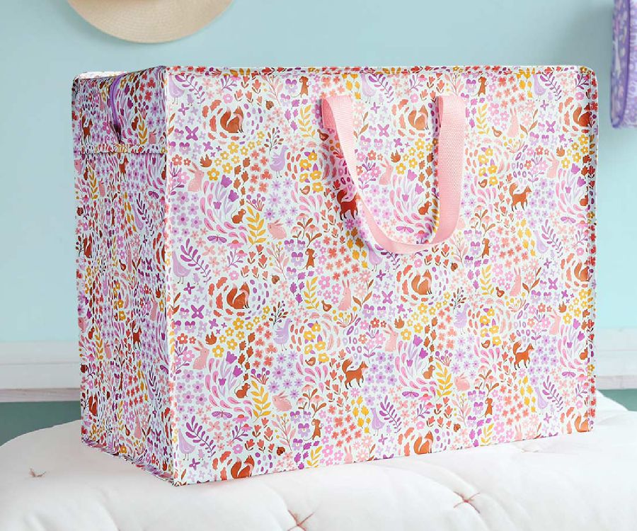 Opbergzak A Little Lovely Company Opbergtas XL | Flower Garden