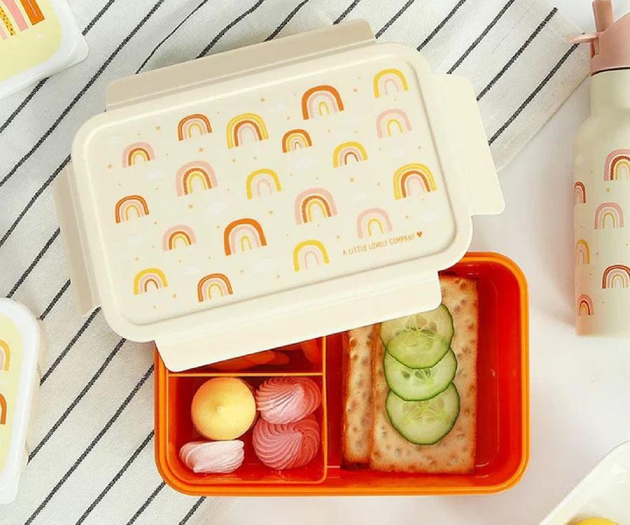 Brooddoos A Little Lovely Company Bento Lunch Box | Rainbows
