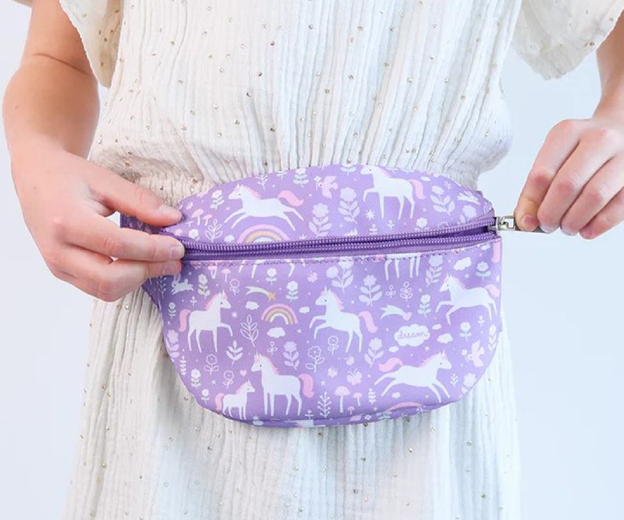 Heuptas Bum Bag paars | Unicorn Dreams