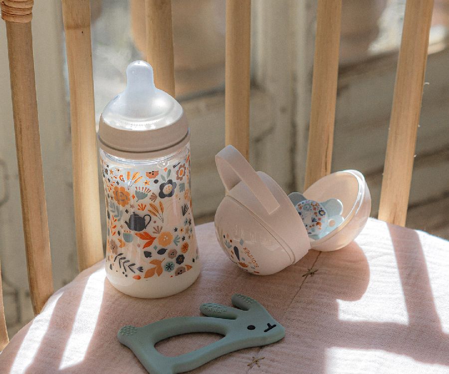 Fopspeenhouder Suavinex Duo | Wonderland pink