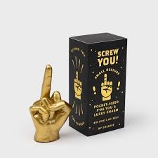GADGET Little Gestures - Screw You, hand, goud, uni, zakformaat