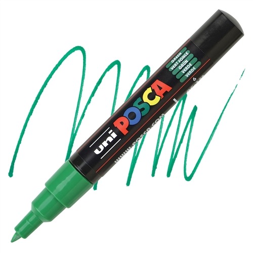 VERFSTIFT Verfmarker, donker groen, 0.7mm, conische punt, 1 stuk(s), stift