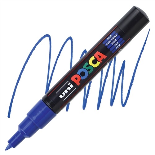 VERFSTIFT Verfmarker, donkerblauw, 0.7mm, conische punt, 1 stuk(s), stift