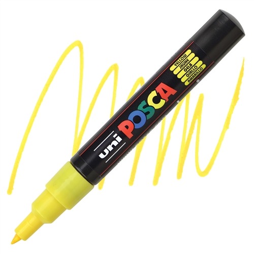 VERFSTIFT Verfmarker, geel, 0.7mm, conische punt, 1 stuk(s), stift