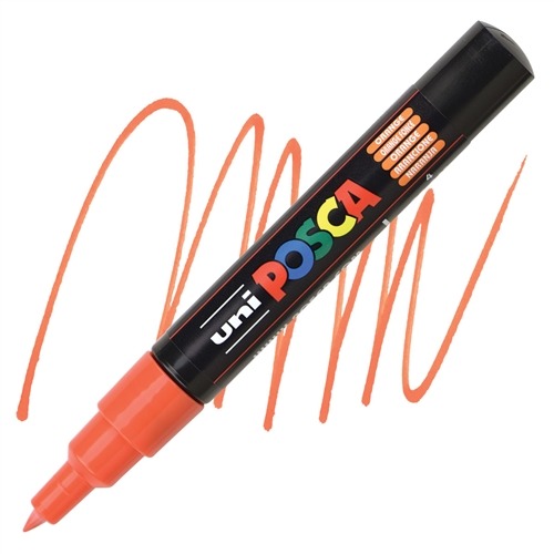 VERFSTIFT Verfmarker, oranje, 0.7mm, conische punt, 1 stuk(s), stift