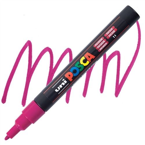 VERFSTIFT Verfmarker, fuchsia, 0.9 - 1.3 mm, ronde punt, 1 stuk(s), stift