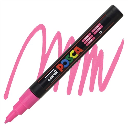 VERFSTIFT Verfmarker, roze, 0.9 - 1.3 mm, ronde punt, 1 stuk(s), stift