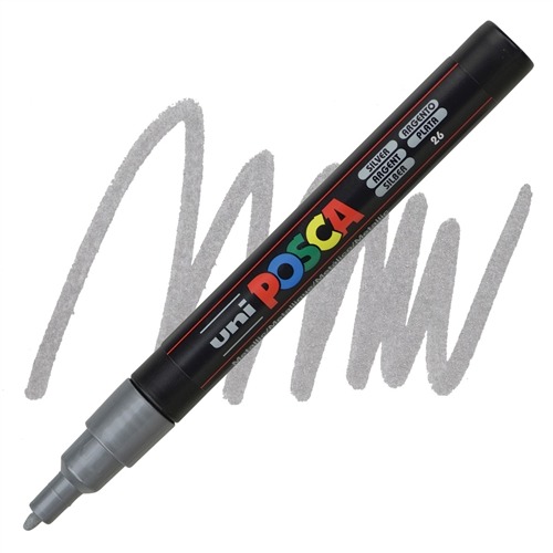 VERFSTIFT Verfmarker, zilver, 0.9 - 1.3 mm, ronde punt, 1 stuk(s), stift