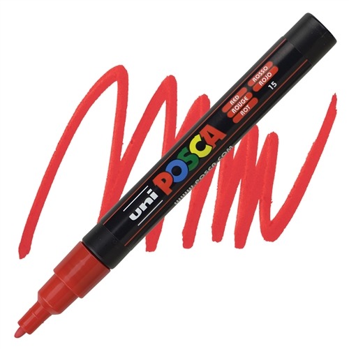 VERFSTIFT Verfmarker, rood, 0.9 - 1.3 mm, ronde punt, 1 stuk(s), stift