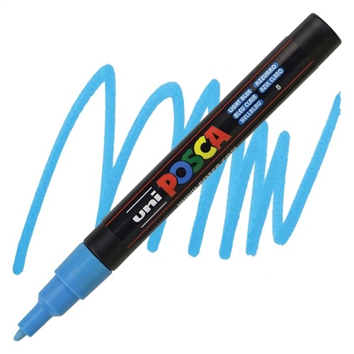 VERFSTIFT Verfmarker, lichtblauw, 0.9 - 1.3 mm, ronde punt, 1 stuk(s), stift