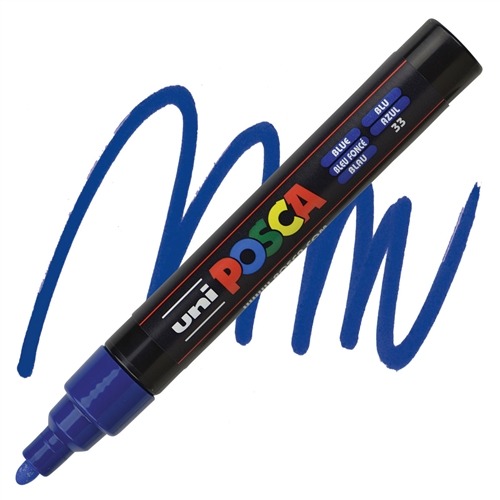 VERFSTIFT Verfmarker, donkerblauw, 2.5 mm, ronde punt, 1 stuk(s), stift