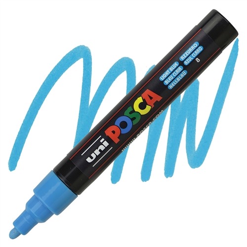 VERFSTIFT Verfmarker, lichtblauw, 2.5 mm, ronde punt, 1 stuk(s), stift