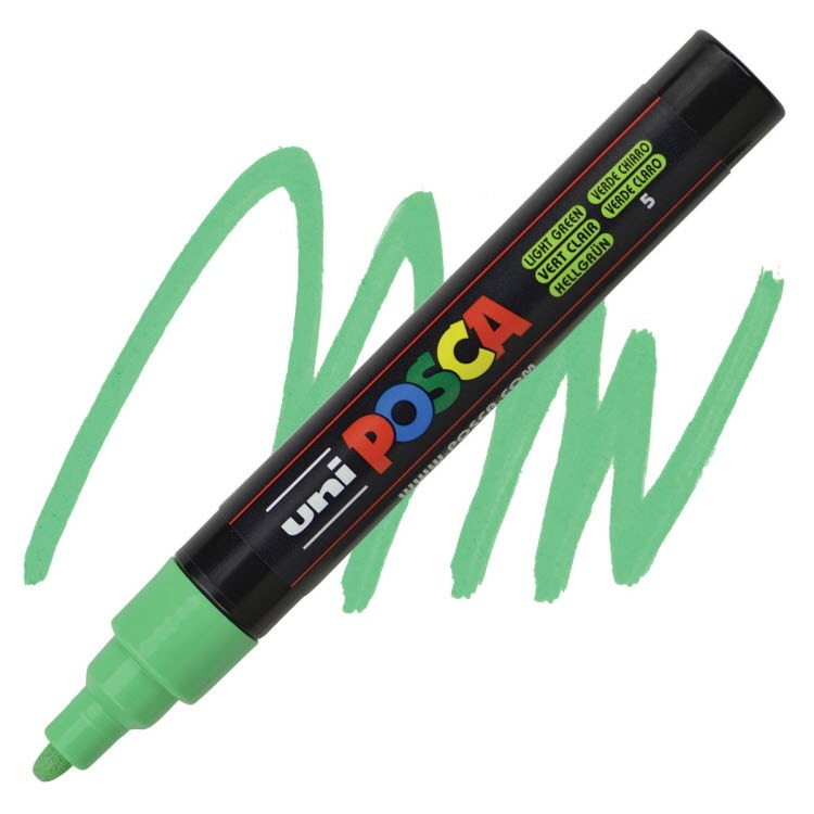 VERFSTIFT Verfmarker, lichtgroen, 2.5 mm, ronde punt, 1 stuk(s), stift