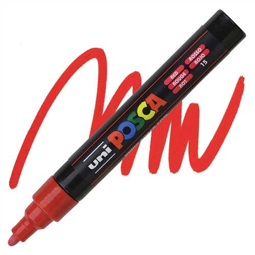 VERFSTIFT Verfmarker, rood, 2.5 mm, ronde punt, 1 stuk(s), stift