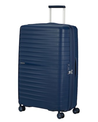 REISKOFFER Fastforward, spinner 78 EXP, navy blue, uni, rits, handvat, pak- riemen, netvak, 108L, gewicht 3.9 kg