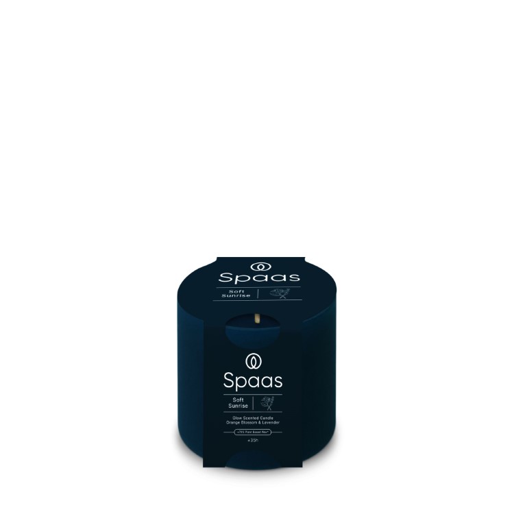 Kaars Spaas, Glow, kaars in glas/geurkaars, Soft Sunrise - Lavender and Orange Blossom | Essential