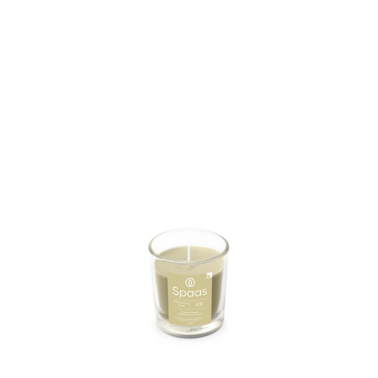 Kaars Spaas, kaars in glas/geurkaars, Shimmering Smile - Vanilla Blossom and Musk | Essential