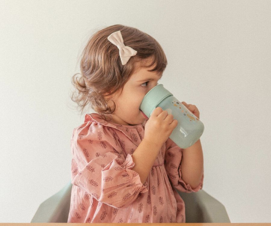 Drinkbeker Suavinex 360° Leerbeker | Wonderland pastel mint blue