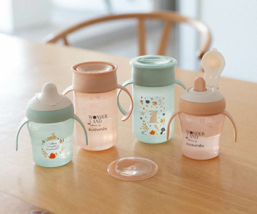 Drinkbeker Suavinex 360° Leerbeker | Wonderland pink